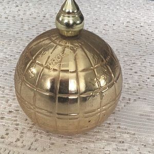 Avon ,vintage , gold tone decanter.